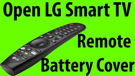 Quick and Easy Fixes for a Loose Battery Cover on Your LG Magic Remote